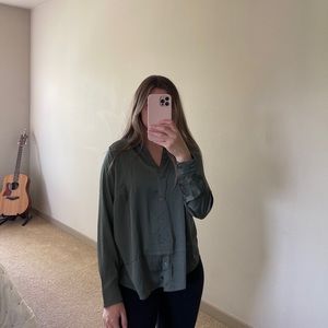 NWT H&M Green Blouse
